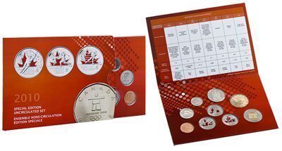 Canada. Elizabeth II. 2010. A set of coins. Series: 2010 Vancouver Winter Olympics. KM# . UNC