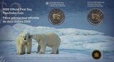 Canada. Elizabeth II. 2006. 2 dollars. The official RCM set of 2 coins. Polar Bear. Ni, Cu, Al. 7.30 g. UNC