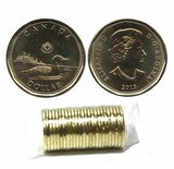 Canada. Elizabeth II. 2015. 1 Dollar - a roll of 25 coins. Loon. Ni-Cu. KM#. UNC