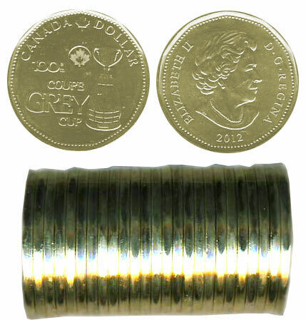 Canada. Elizabeth II. 2012. 1 Dollar - a roll of 25 coins. Grey CUP. A new Generation. Ni-Cu. KM#. UNC