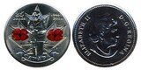 Canada. Elizabeth II. 2010. 25 cents. 1945-2010. 65 years since the end of World War II. - Poppy. Fe-Ni 4.30 g., KM#1028. UNC