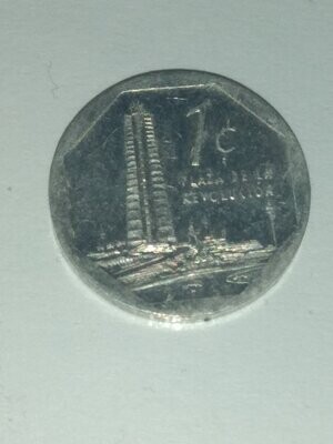 Cuba. 2002. 1 centavo CUC. Tower. Type: 2000. Aluminum 0.750 g., KM#733 AU