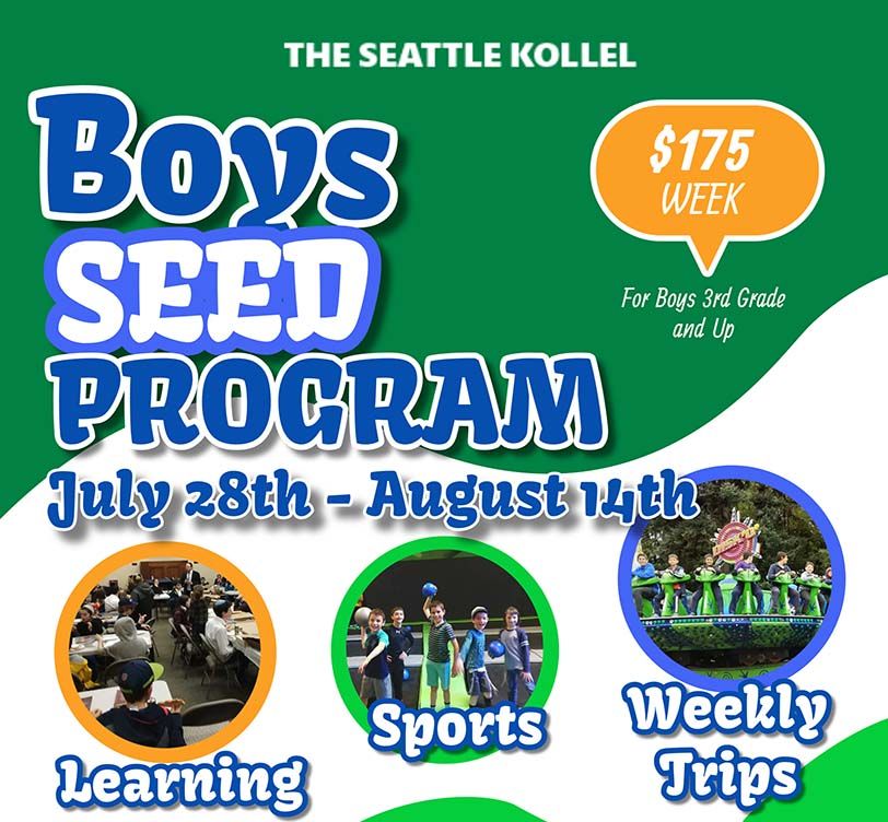 Boys SEED Camp Program Week 2  August 4 – August 8