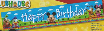 Mickey Mouse Birthday Party Banner