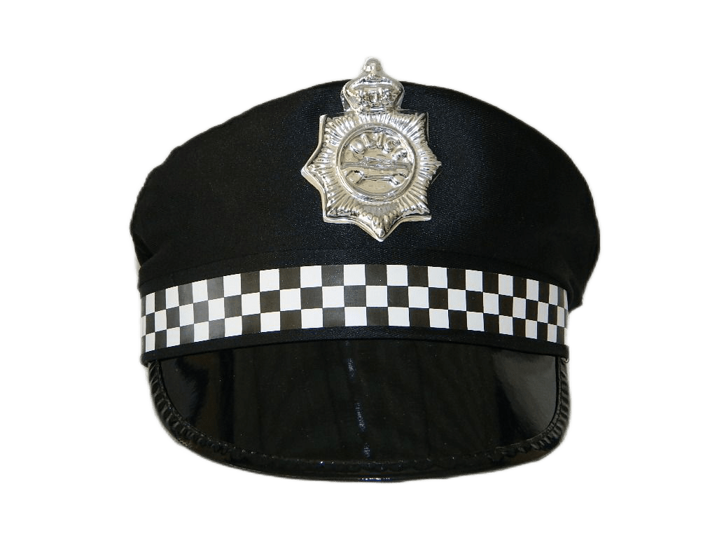 Police Hat - Black