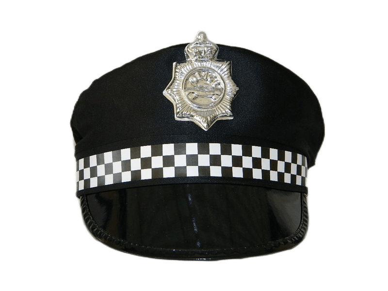 Police Hat - Black