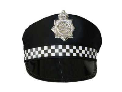 Police Hat - Black