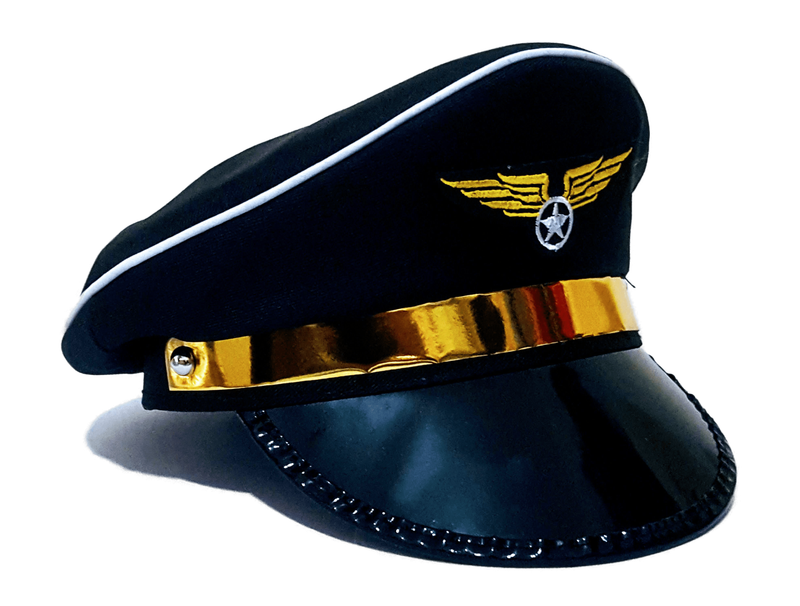 Pilot Hat - Black and Beautiful - New