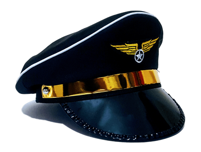 Pilot Hat - Black and Beautiful - New