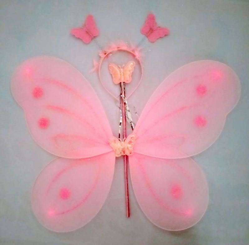 Baby Pink Color Fairy Wings
