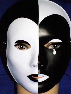 Beautiful Designed Black &amp; White Mask