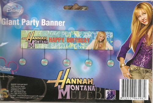 Hannah Montana Birthday Party Banner