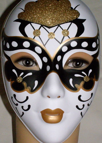 Black & White ! Beautiful Designed Party Mask 