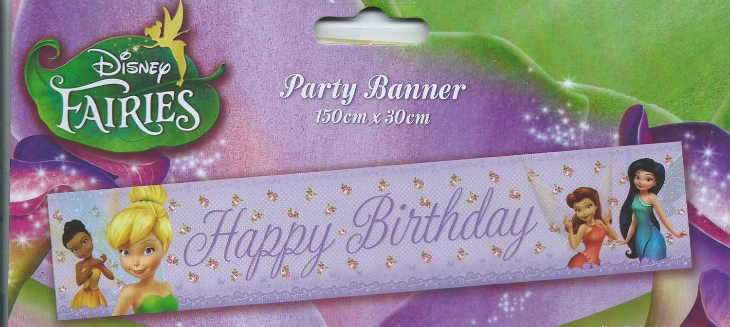 Tinker Bell Birthday Party Banner
