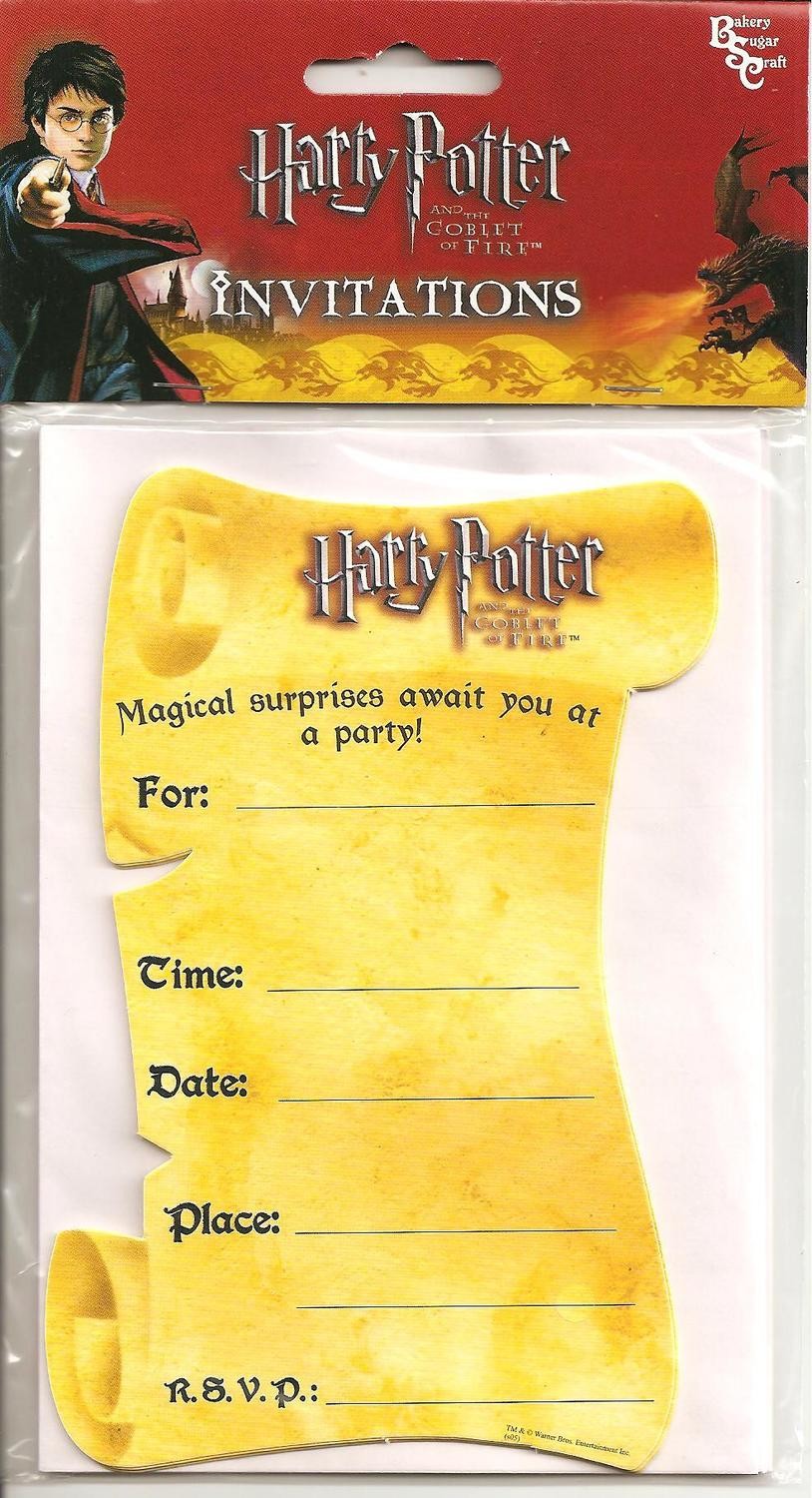 Harry Potter Party Invitation Cards