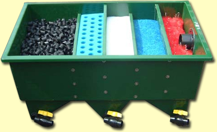 FG 12000 Fibreglass Multi-bay Filter with media.Pump Fed.