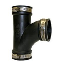 1 1/2" Rubber Tee (50 mm - 38 mm)