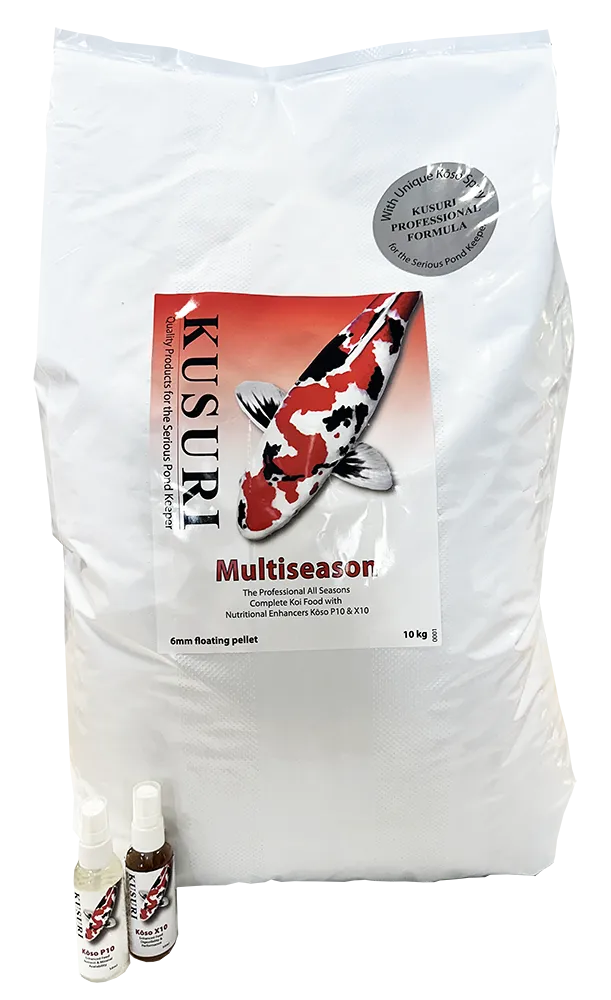 10kg KUSURI Professional Multiseason complete food for Koi Carp with KUSURI Kōso P &amp; X.