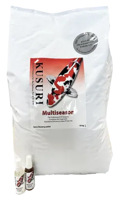 10kg KUSURI Professional Multiseason complete food for Koi Carp with KUSURI Kōso P &amp; X.