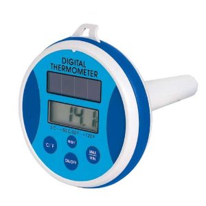 Solar Powered Floating Pond Thermometer