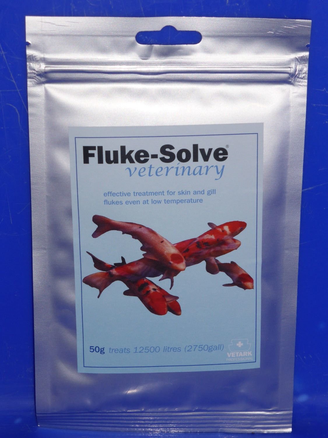 Vetark          Fluke Solve 50G . Skin &amp; Gill Fluke Treatment