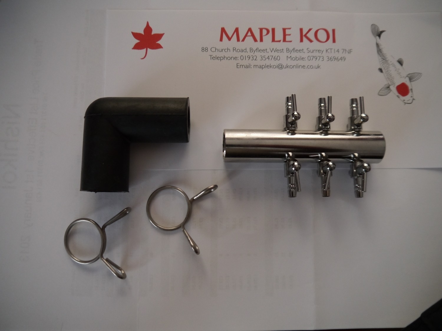 Air Pump - Rubber Elbow And Clips