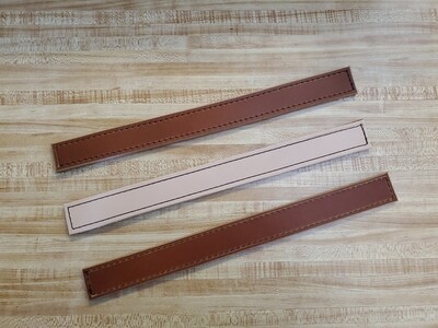 3 leather strip