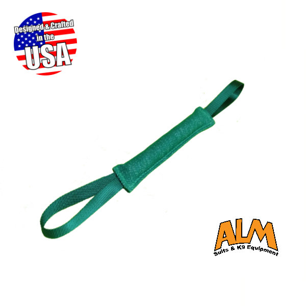 12" x 1.5" Green Tug with 2 Green Handles