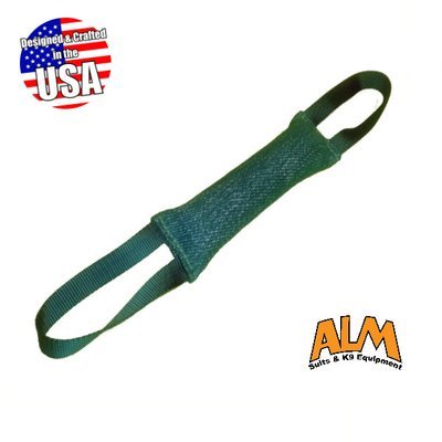12" x 2.5" Green Tug with 2 Green Handles