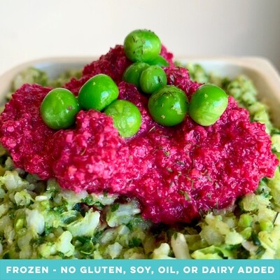 Buckwheat Green Risotto with Beetroot Cashew Pesto Buckwheat Green Risotto with Beetroot Cashew Pesto
