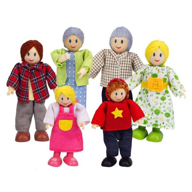 Hape Doll House Happy Family Caucasian