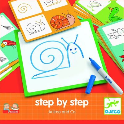 Djeco Drawing Step by Step Animals