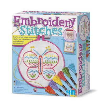 4M Craft Kit Embroidery Stitches