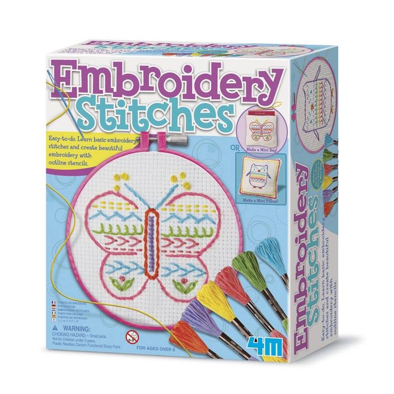 4M Craft Kit Embroidery Stitches