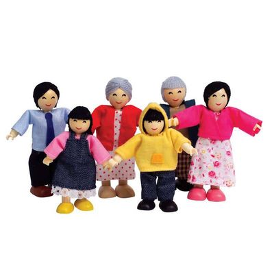 Hape Doll House Happy Family Asian