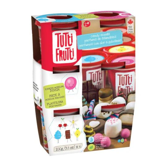 Tutti Frutti Modelling Dough 6 pack Candy Scents