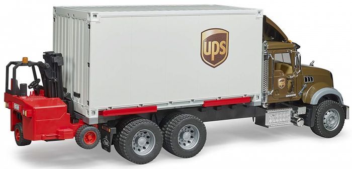 Bruder Mack Granite UPS Truck &amp; Forklift