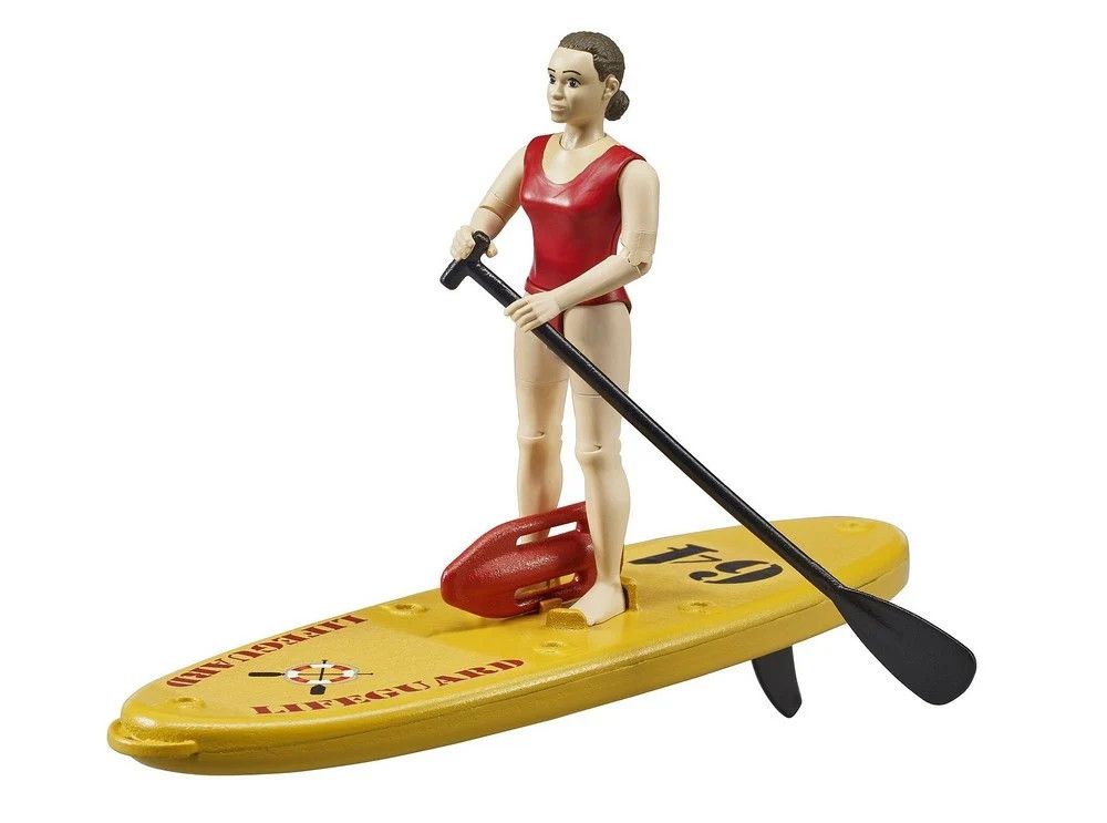 Bruder Lifegaurd with Stand Up Paddleboard