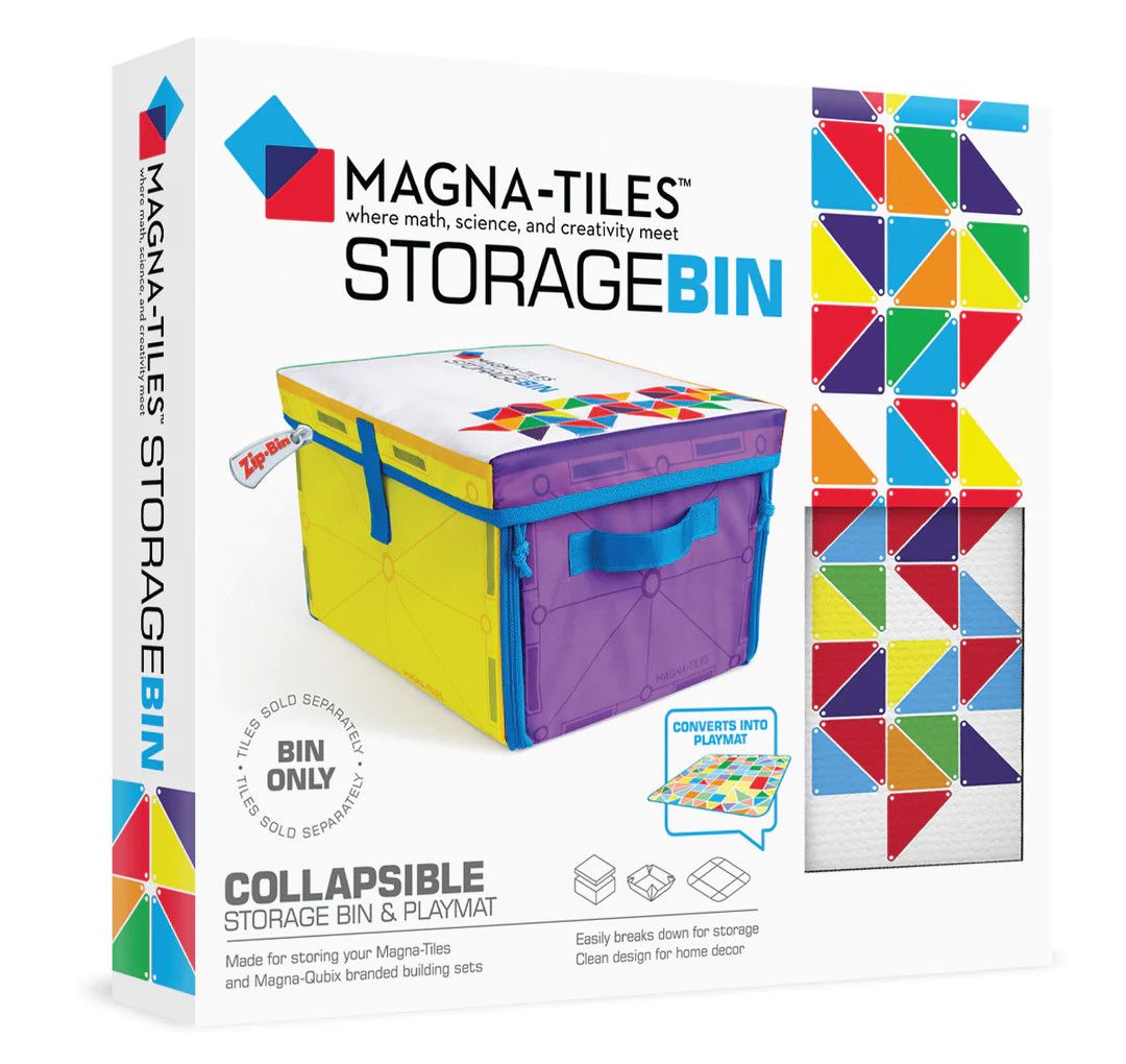 Magna-Tiles Storeage Bin &amp; Interactive Play-Mat