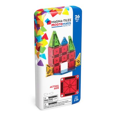 Magna-Tiles MicroMAGS Travel Set 26 piece set