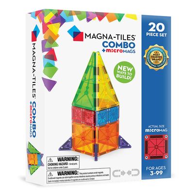 Magna-Tiles Combo + MicroMAGS 20 Piece Set