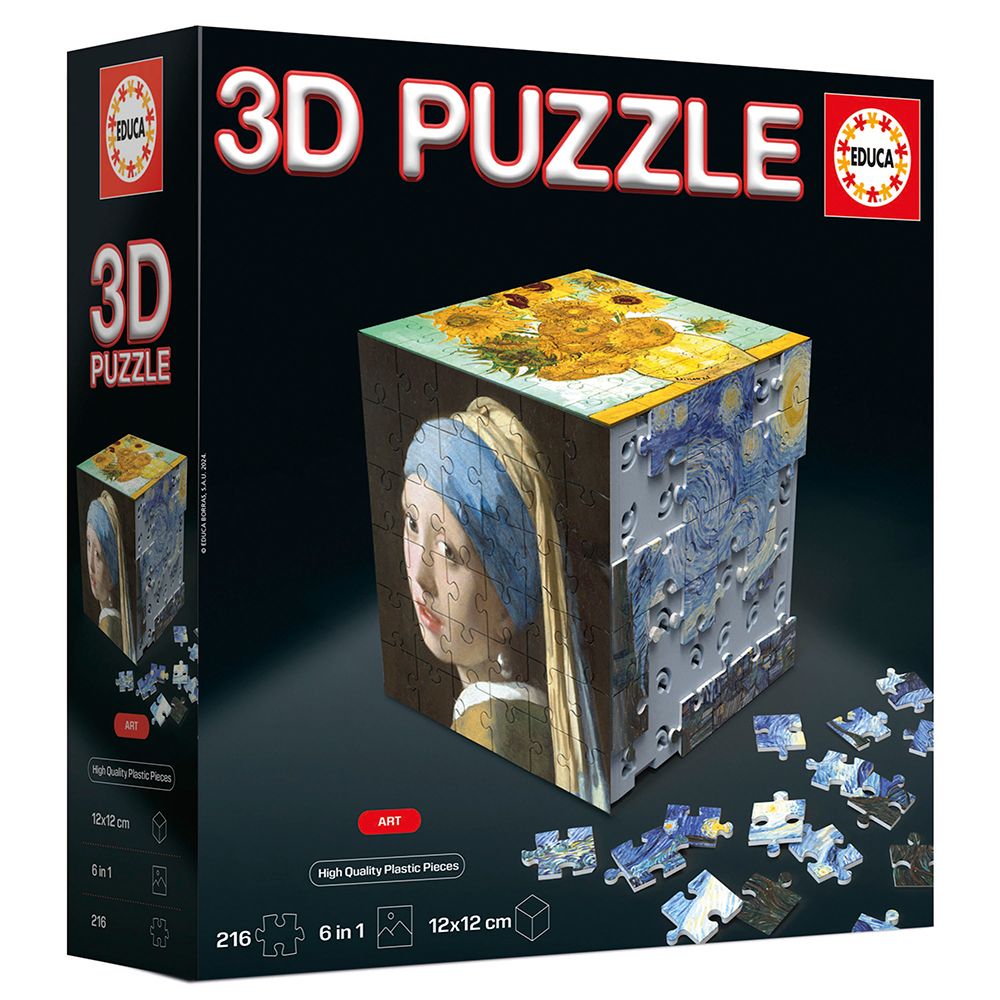 Educa 3D Puzzle Cube Art