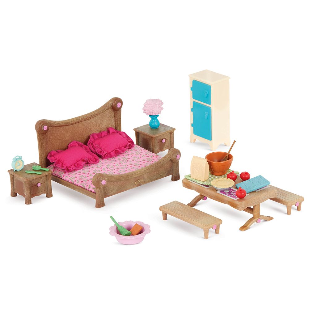 Li'l Woodzeez Master Bedroom and Dining Set