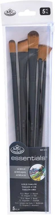 Royal &amp; Langnickel Brushes Gold Taklon: Acrylic