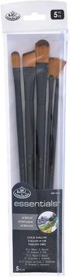Royal &amp; Langnickel Brushes Gold Taklon: Acrylic