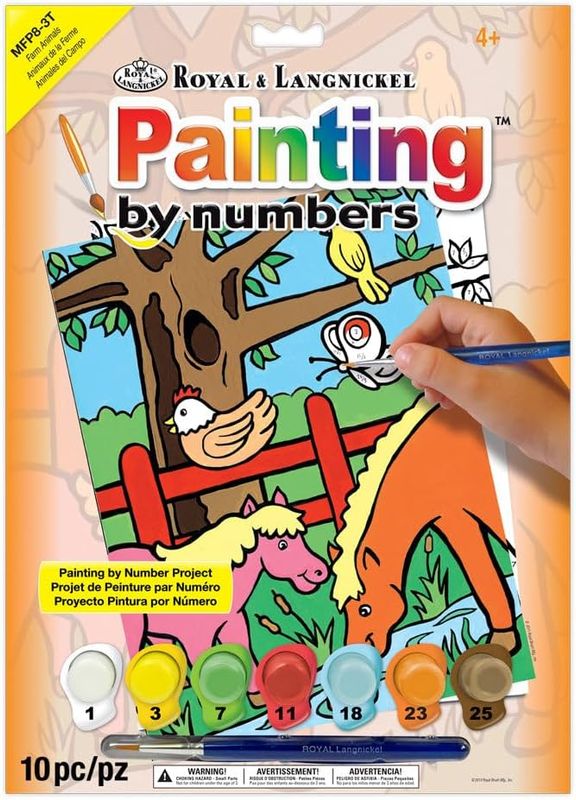 Paint by Numbers My First Farm Animals