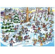 Cobble Hill Puzzle 1000pc Doodle Town Hockey Town