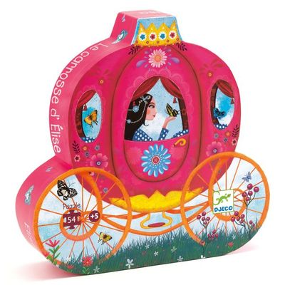 Djeco Silhouette Puzzle 54pc Elise's Carriage