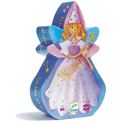 DJeco Silhouette Puzzle 36pc Fairy