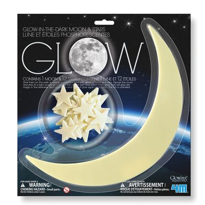 4M Glow Adhesive Moon &amp; Stars